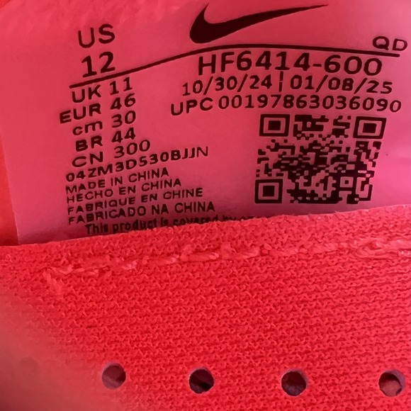 Nike Zoomx Vaporfly Next% 4 Men\'s Size 12 Bright Crimson Lime Blast HF6414 600 main image 9